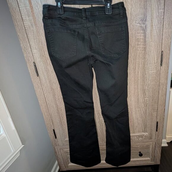 *3 FOR $9* Hybrid & Company Dark Wash Rinse Bootcut Boot Cut Fit Flared Leg Pant - Picture 2 of 2